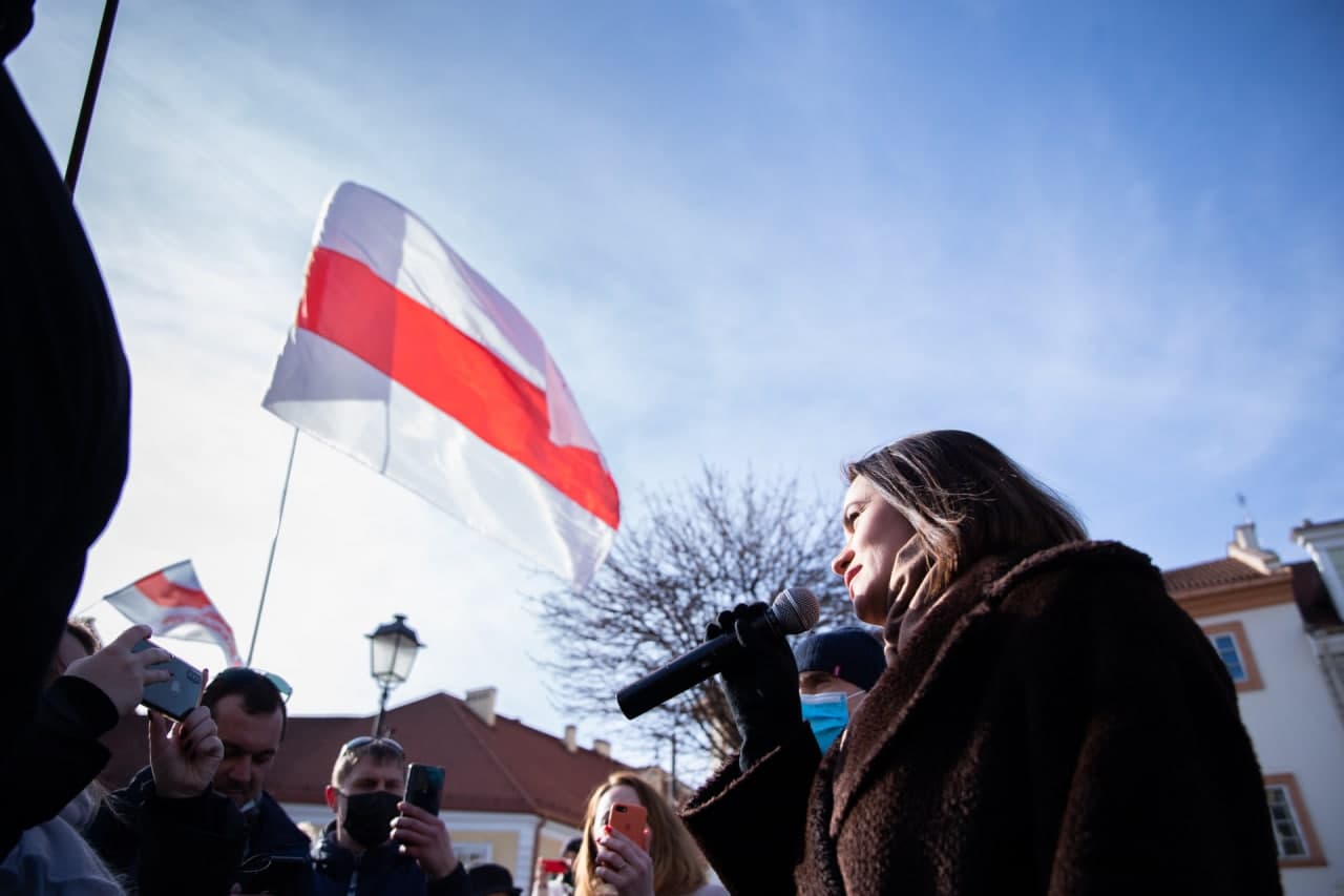 Светлана Тихановская приняла участие в акции за свободу Сергею Тихановскому и других политзаключённых1