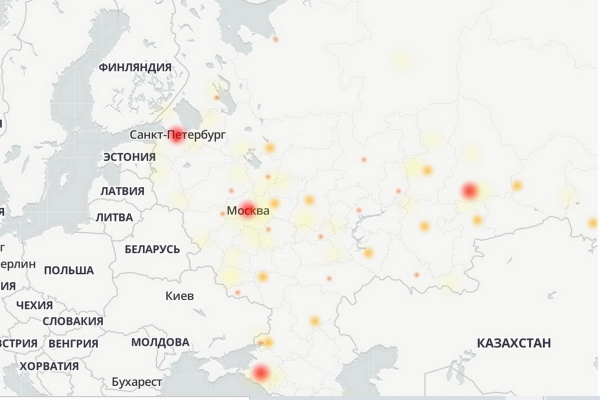 В работе ВКонтакте в России произошел сбой