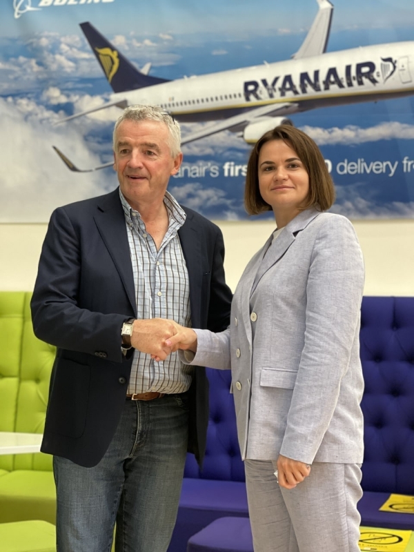 ​Светлана Тихановская созвонилась с СЕО Ryanair Майклом О’Лири0