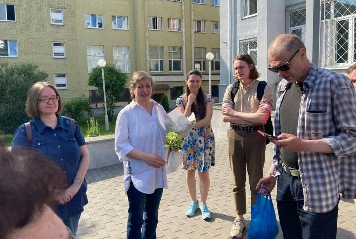 Татьяна Водолажская после освобождения. Фото: ПЦ "Весна"