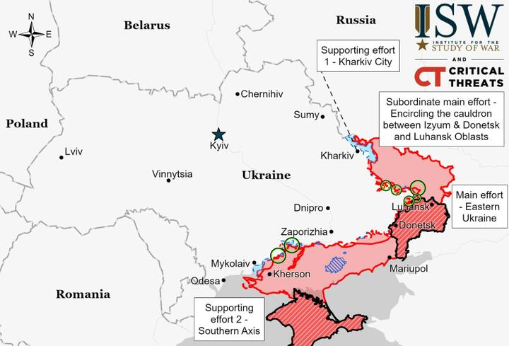 ВСУ наступают в Херсонской области, армия РФ — на Донбассе. Главное из сводок штабов на 99-й день войны3