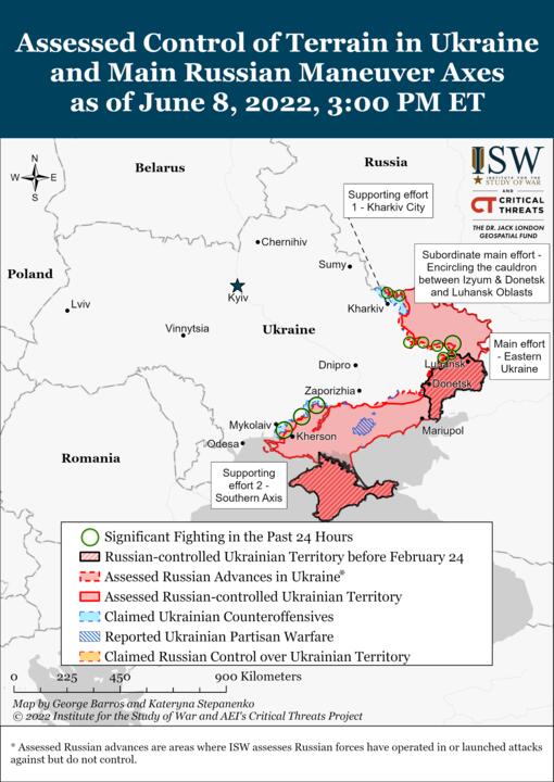 Штурм украинских позиций и «значительные потери» российских войск. Главное из сводок штабов на 106-й день войны3