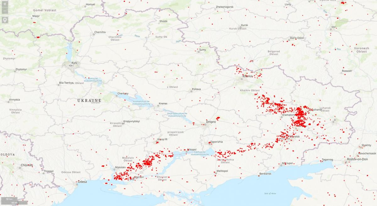 Ситуация на линии фронта за последнюю неделю / скриншот