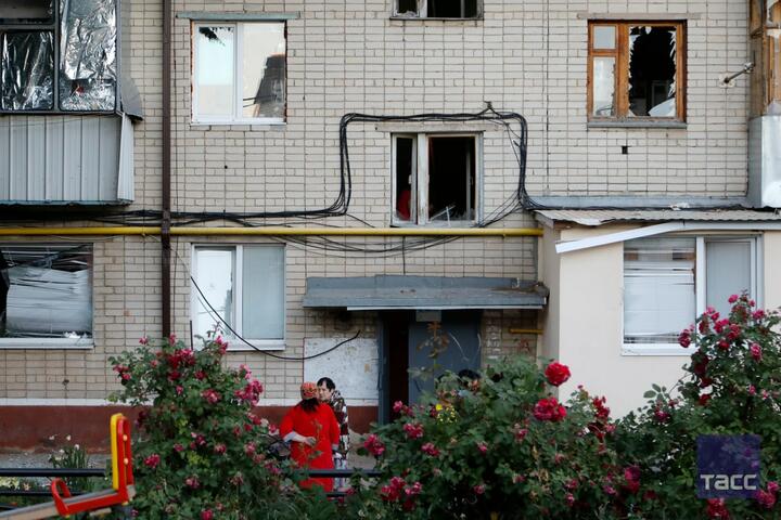 Многоквартирный дом в Белгороде, 3 июля 2022. Фото: ТАСС