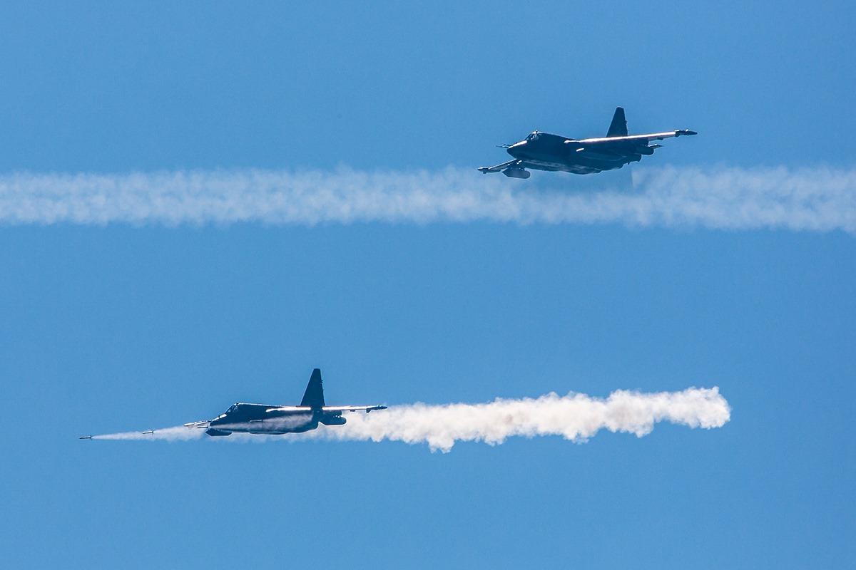 Минус два вражеских Су-25 над Запорожьем / фото Минобороны РФ