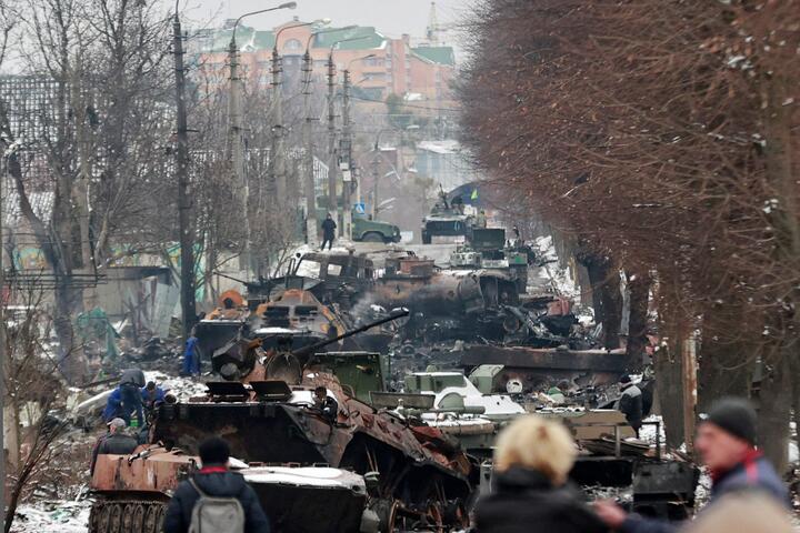 Уничтоженная военная техника в Украине. Фото использовано в качестве иллюстрации. Фото: Reuters