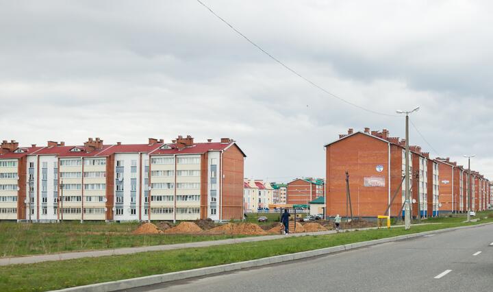 Квартал пятиэтажек на улице Северной в городе Глубокое Витебской области. Фото с сайта Realt.by