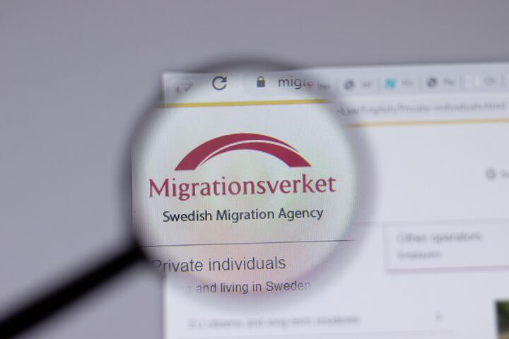 Логотип компании Шведского миграционного агентства Migrationsverket. Фото: stock.adobe.com