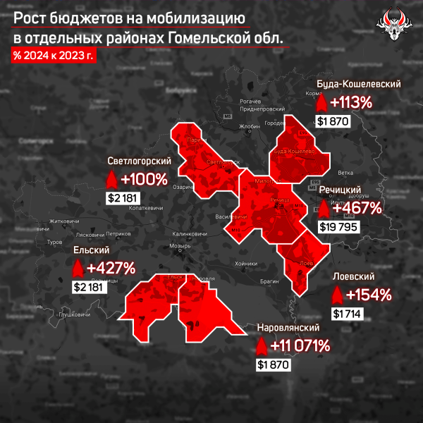 Как менялись местные бюджеты на оборону в Гомельской области в 2023-2024