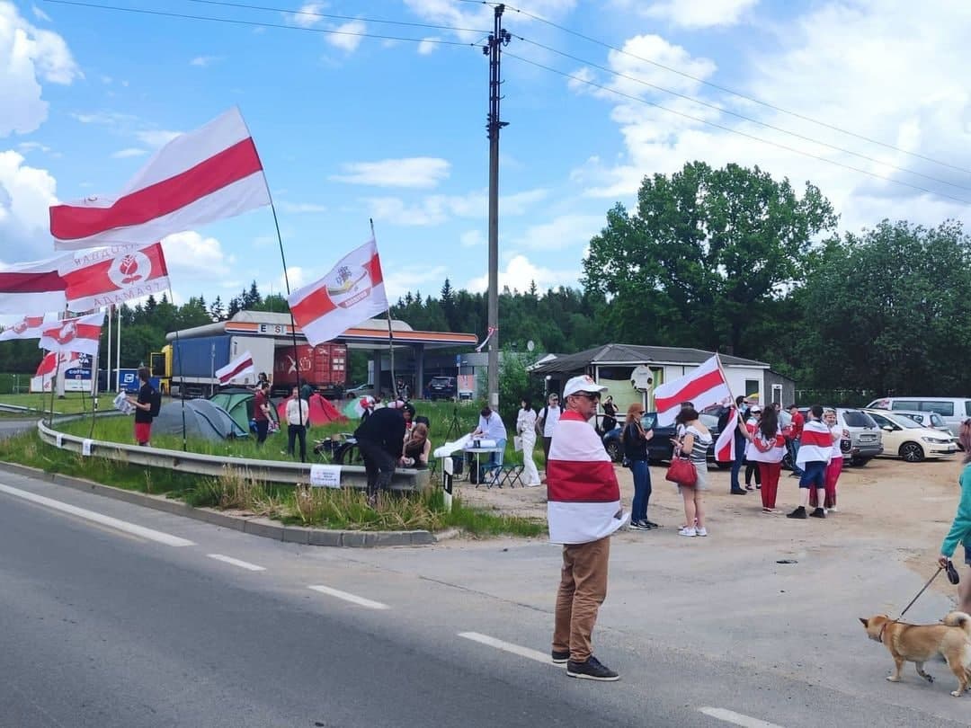 Светлана Тихановская поддержала беларусов, которые собрались на пикеты на границе Польши и Литвы с Беларусью